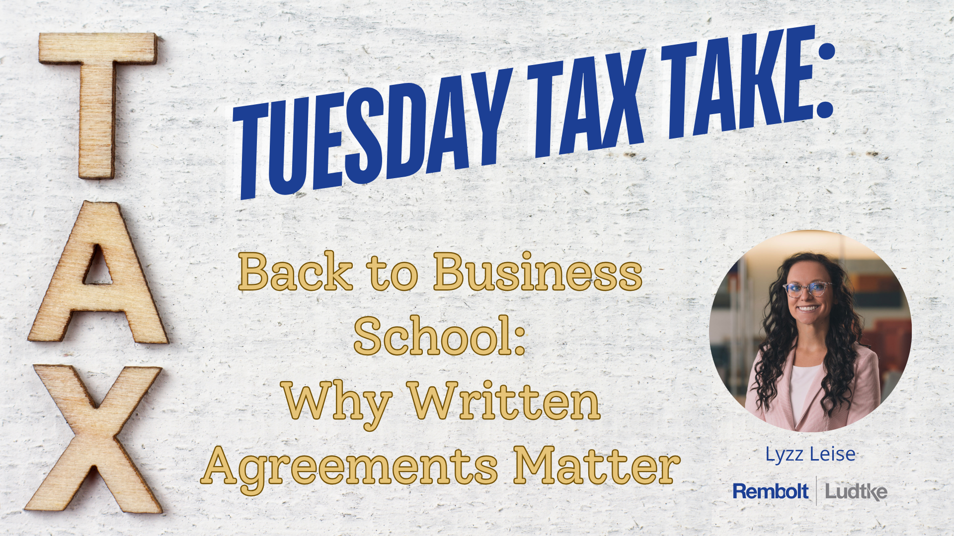 Header image for Tuesday Tax Take